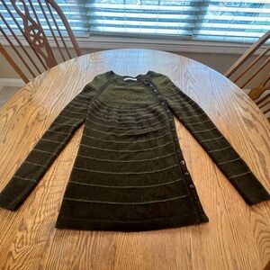 Mansted 100% Yak Wool Long Sweater Brown Gold Unique S